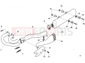 HUSQVARNA 2006 SMS-TE 610 EXHAUST SYSTEM