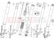 DUCATI Diavel Carbon 21A - FRONT FORK » FRONT SUSPENSION