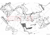 DUCATI Diavel WHITE STRIPE COVER, RADIATOR » COOLING SYSTEM