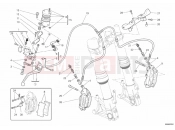 DUCATI Hypermotard 1100 EVO FRONT BRAKE SYSTEM » BRAKING SYSTEM