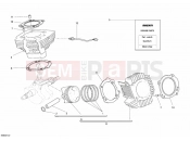 DUCATI 2012 Monster 696 CYLINDER - PISTON » ENGINE CASE