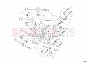 DUCATI Superbike 848 EVO HORIZONTAL CYLINDER HEAD » VALVE DRIVE