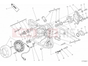 DUCATI 2012 Superbike 848 EVO Corse SE GENERATOR COVER - WATER PUMP » COOLING SYSTEM