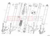 DUCATI Diavel Carbon BRA FRONT FORK » FRONT SUSPENSION