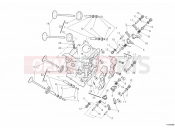 DUCATI Superbike 1198 HORIZONTAL CYLINDER HEAD » VALVE DRIVE
