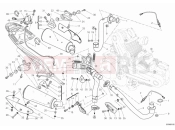DUCATI Monster 796 ABS EXHAUST SYSTEM » EXHAUST SYSTEM