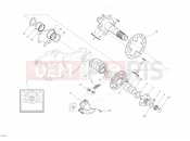DUCATI Superbike 848 EVO REAR WHEEL SPINDLE » REAR WHEEL