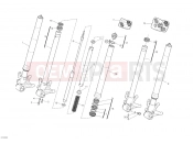 DUCATI 2010 Monster 1100 ABS FRONT FORK » FRONT SUSPENSION