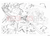 DUCATI 2010 Monster 1100 ABS EXHAUST SYSTEM » EXHAUST SYSTEM