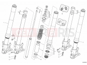 DUCATI 2010 Hypermotard 1100 EVO FRONT FORK » FRONT SUSPENSION