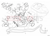 DUCATI 2010 Hypermotard 1100 EVO INTAKE MANIFOLD » INTAKE, CARBURETTOR