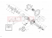 DUCATI 2010 Multistrada 1100 S REAR WHEEL SPINDLE » REAR WHEEL