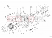 DUCATI 2010 Superbike 1198 S GENERATOR COVER - WATER PUMP » COOLING SYSTEM