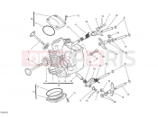 DUCATI 2010 Monster 696 ABS HORIZONTAL CYLINDER HEAD » VALVE DRIVE