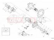 DUCATI 2010 Superbike 848 REAR WHEEL SPINDLE » REAR WHEEL