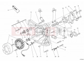 DUCATI 2009 Superbike 1098 R GENERATOR COVER - WATER PUMP » COOLING SYSTEM