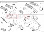 DUCATI 2009 Superbike 1098 R Bayliss EXHAUST SYSTEM 102DB » EXHAUST SYSTEM
