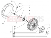 PIAGGIO Beverly 125 Front wheel