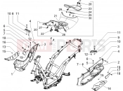 PIAGGIO Beverly 125 Central cover - Footrests