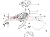 PIAGGIO Beverly 125 hátsó csomagtartó