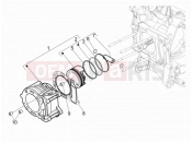 PIAGGIO Beverly 125 RST 4T 4V ie Cylinder-piston-wrist pin unit