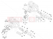 PIAGGIO Beverly 125 RST 4T 4V ie Rocking levers support unit