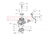 PIAGGIO Beverly 125 Sport Carburetor's components
