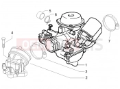Carburettor, assembly - Union pipe - Piaggio Beverly 125 Sport 2008