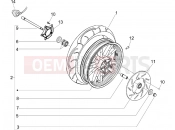 Front wheel - Piaggio BEVERLY 250 ie SPORT 2008