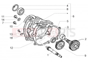 PIAGGIO Rear wheel shaft