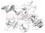 PIAGGIO Beverly 300 ie ABS Central cover - Footrests