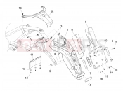 PIAGGIO Beverly 300 ie ABS Rear cover - Splash guard