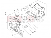 Front glove-box - Knee-guard panel - Piaggio Beverly 300 ie Tourer 2010