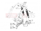 PIAGGIO Beverly 350 4T 4V ie Sport Touring Rear suspension - Shock absorber/s