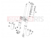 PIAGGIO Beverly 400 ie Fork/steering tube - Steering bearing unit