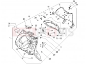 PIAGGIO Beverly 400 ie Front glove-box - Knee-guard panel