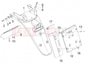 PIAGGIO Beverly 400 ie Tourer Rear cover - Splash guard