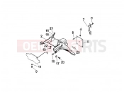 PIAGGIO Beverly 500 Rear cover - Splash guard