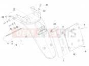PIAGGIO Beverly 500 Cruiser Rear cover - Splash guard