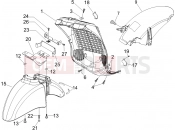 PIAGGIO Beverly 500 Cruiser Wheel huosing - Mudguard