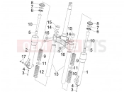 PIAGGIO BV 250 (U.S.A.) Fork's components (Kayaba)