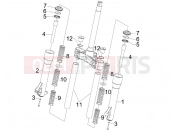PIAGGIO BV 250 Tourer 2008 (U.S.A.) Fork's components (Escorts)