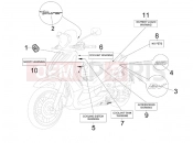 PIAGGIO BV 250 Tourer 2008 (U.S.A.) Plates - Emblems
