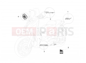 PIAGGIO BV 300 ie Tourer (U.S.A.) Plates - Emblems