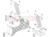 PIAGGIO BV 300 ie Tourer (U.S.A.) Rear suspension - Shock absorber/s