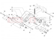 PIAGGIO BV 300 ie Tourer (U.S.A.) Swinging arm