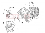 PIAGGIO BV 300 ie Tourer (U.S.A.) Throttle body - Injector - Induction joint