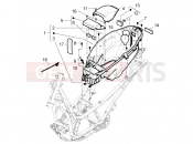 Helmet huosing - Undersaddle - Piaggio BV 350 4T 4V ie E3 ( USA / CA ) 2013