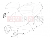 Saddle/seats - Piaggio BV 350 4T 4V ie E3 ( USA / CA ) 2013