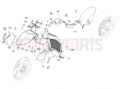 Wheel huosing - Mudguard - Piaggio BV 350 4T 4V ie E3 ( USA / CA ) 2013